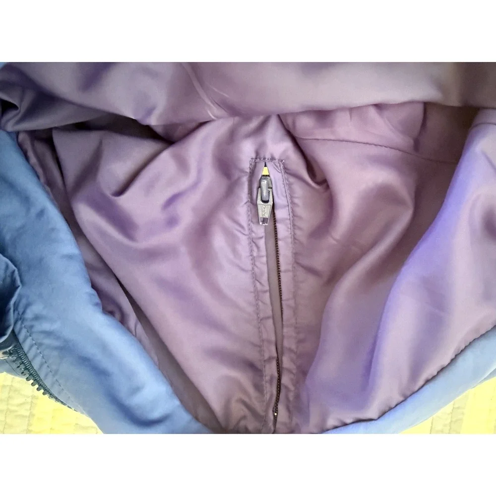 Eastern Mountain Sports EMS Jacket Mens Large Blue Full Zip Mock‎ Neck Pockets